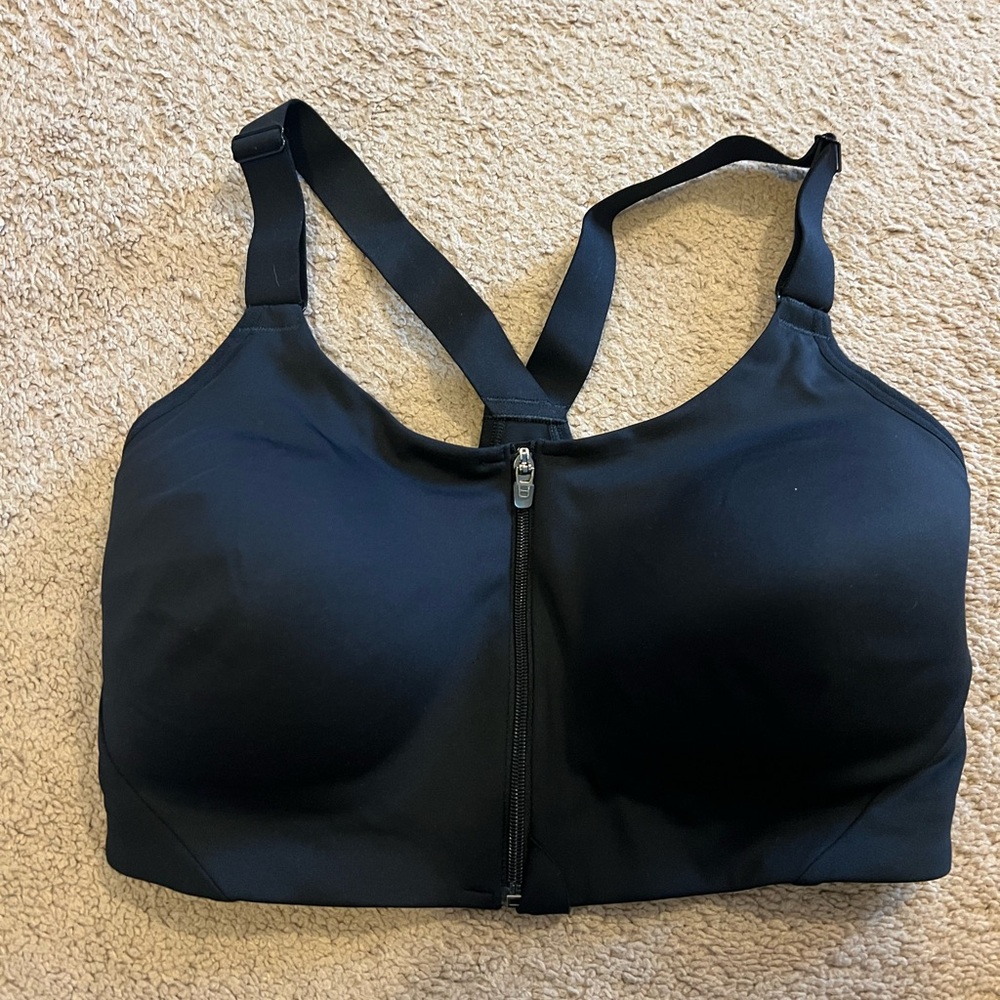 All in Motion Black High-Impact Sports Bra with Racerback